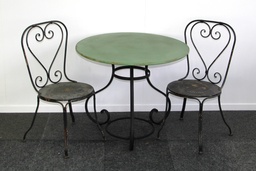 [H-TABLESIGN] Table - Vintage Signing Set incl Chairs