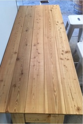 [H-LVT2.4] Table - Vintage Larchwood 2.4m